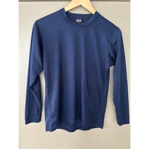 Vintage Patagonia Capilene Base Layer Shirt LongSleeve Crewneck Blue XS USA made